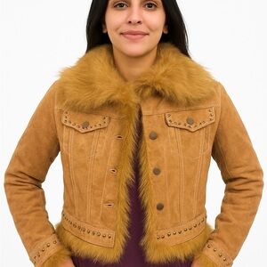 Women Genuine Suede Leather jacket
